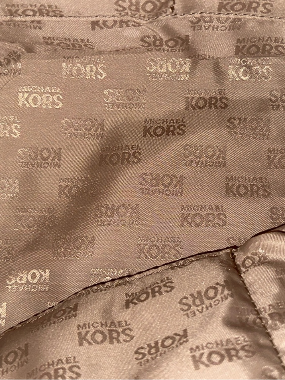 Michael Kors Camel/ Brown/ Gold Signature Jet Set Canvas Tote Shoulder Bag - Picture 11 of 14